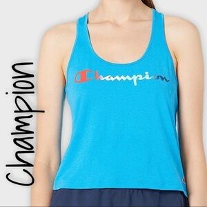 Champion blue/aqua racerback tank